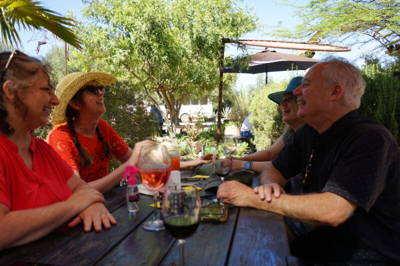 Lunch at Adobe Guadalupe during a Mutiny Retreat